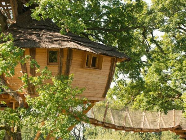 Cabane Perchee Dans Les Arbres Saint-Hilaire-en-Morvan ภายนอก รูปภาพ